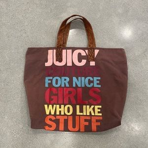 Large juicy couture tote bag